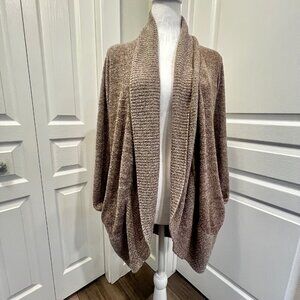 Barefoot Dreams CozyChic Lite Circle Cardi Sweater Soft Warm Loungewear Beige